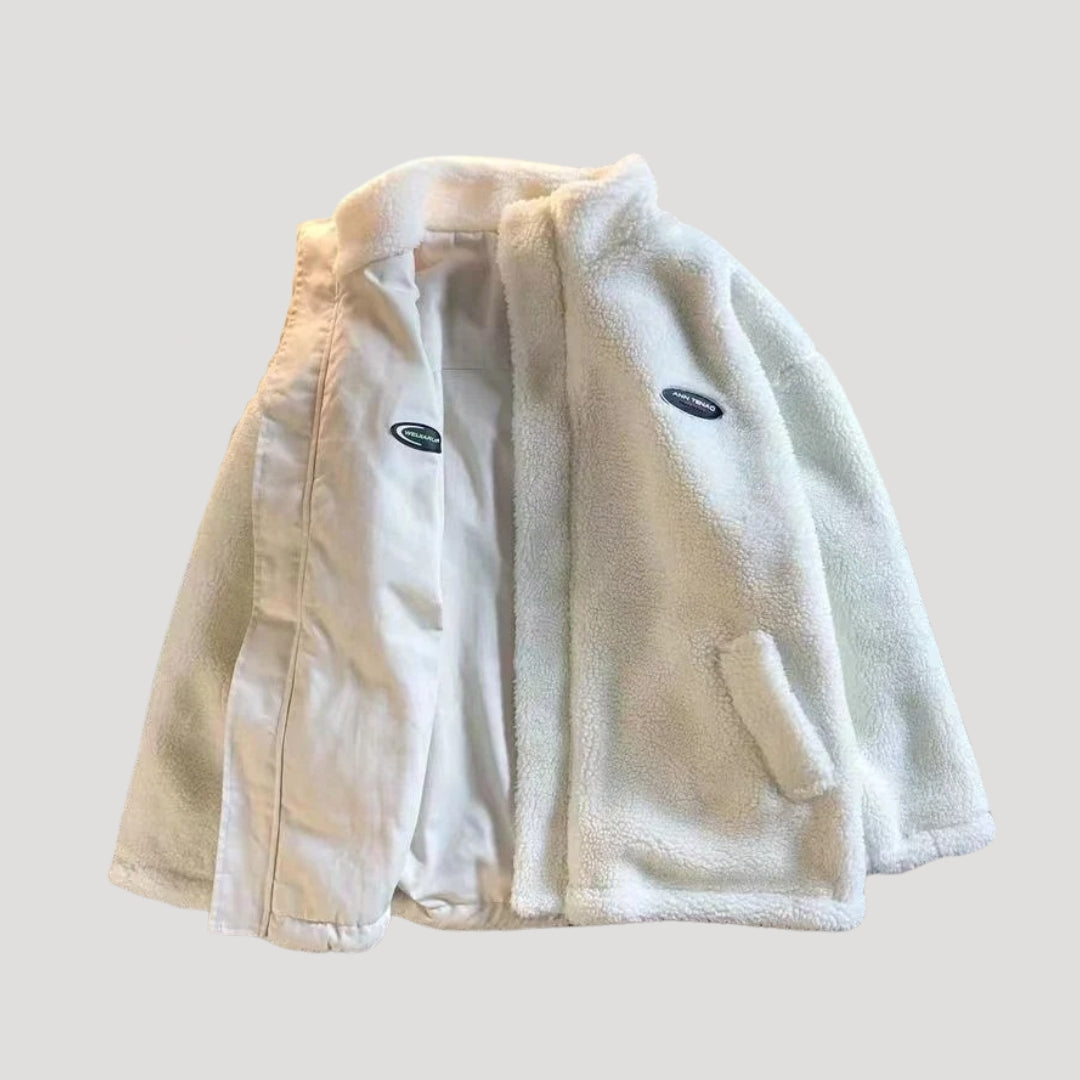 Women’s Reversible Jacket | Heart-Print Design with Relaxed Fit