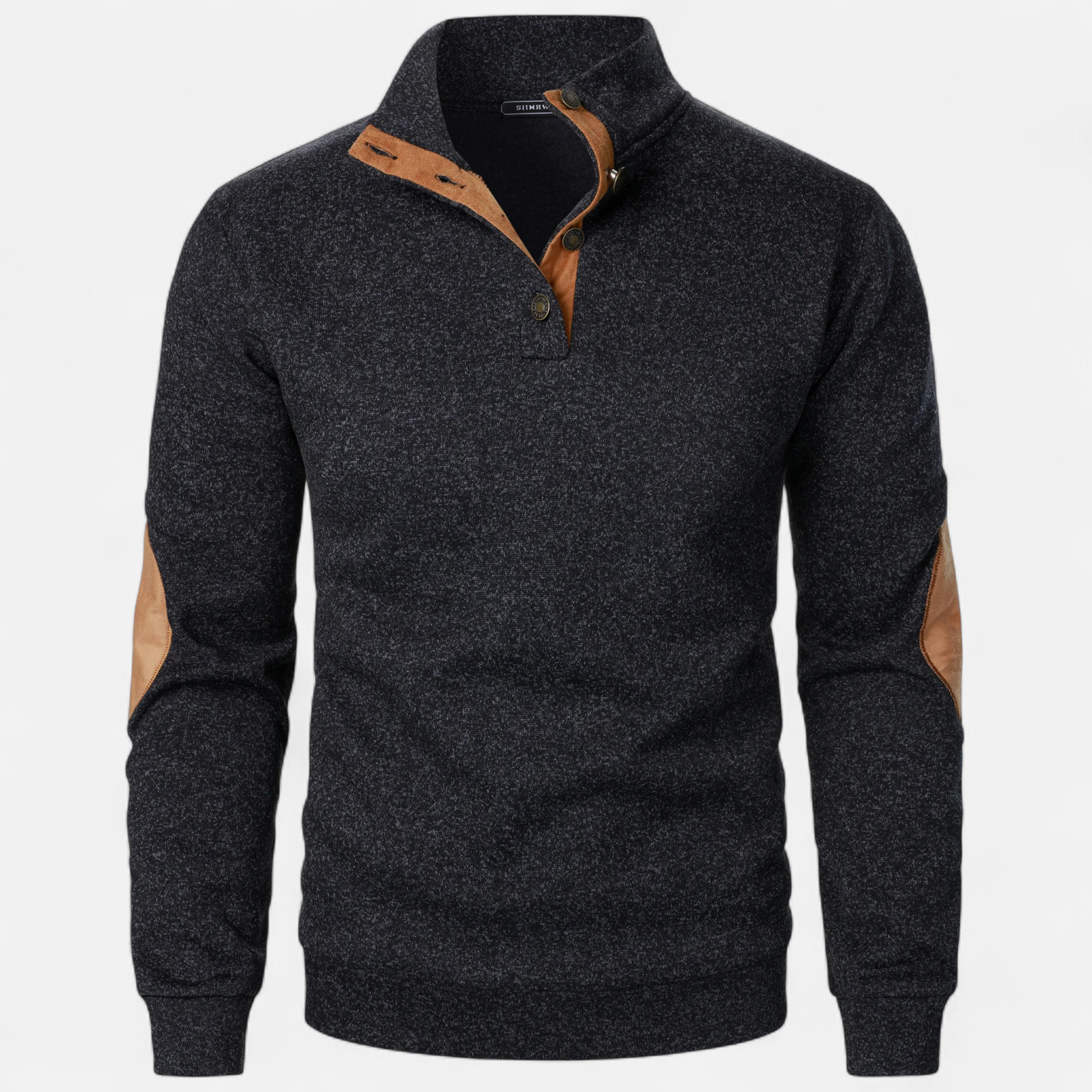 Men’s Stand Collar Knitted Sweater | Refined Warmth for Cooler Seasons
