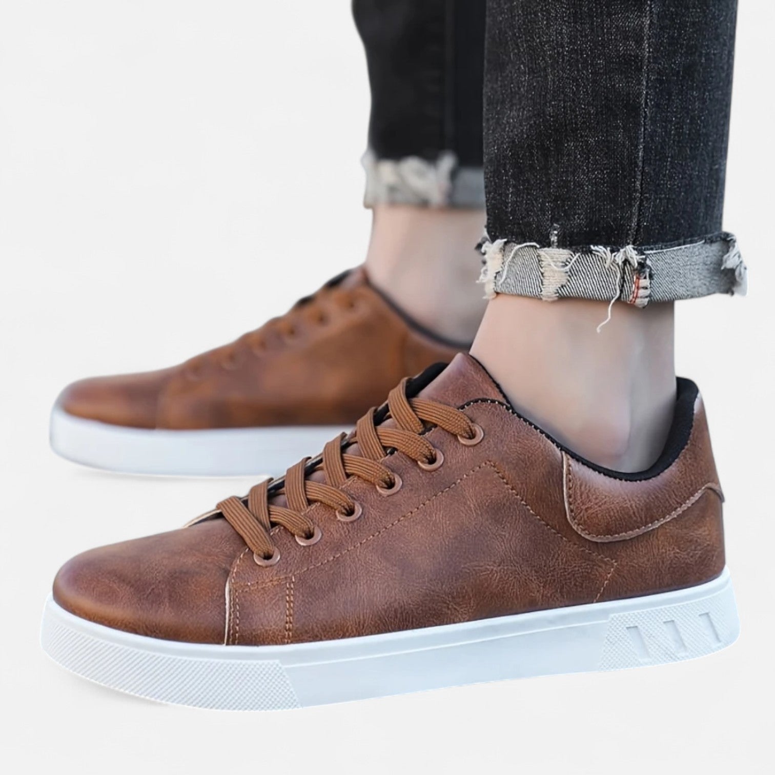 Men’s Business Casual Lace-Up Sneakers | Refined Everyday Style