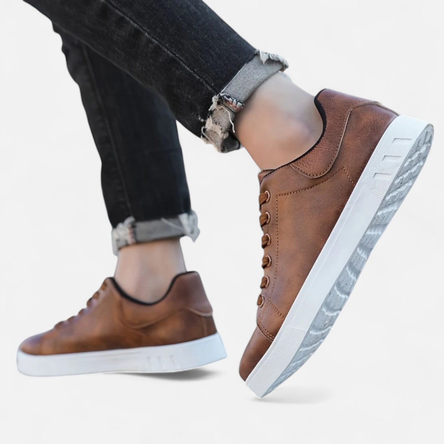 Men’s Business Casual Lace-Up Sneakers | Refined Everyday Style