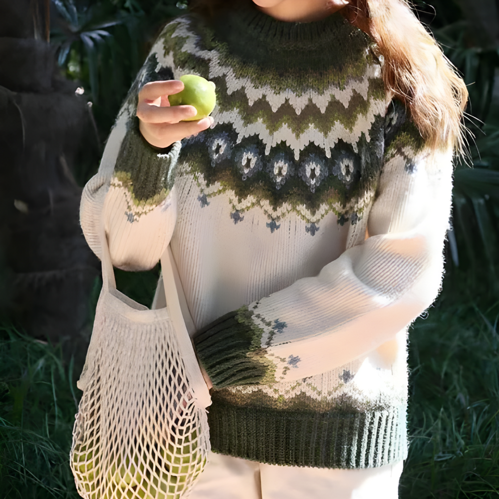 Women’s Fair Isle Sweater | Relaxed Fit with Seasonal Pattern