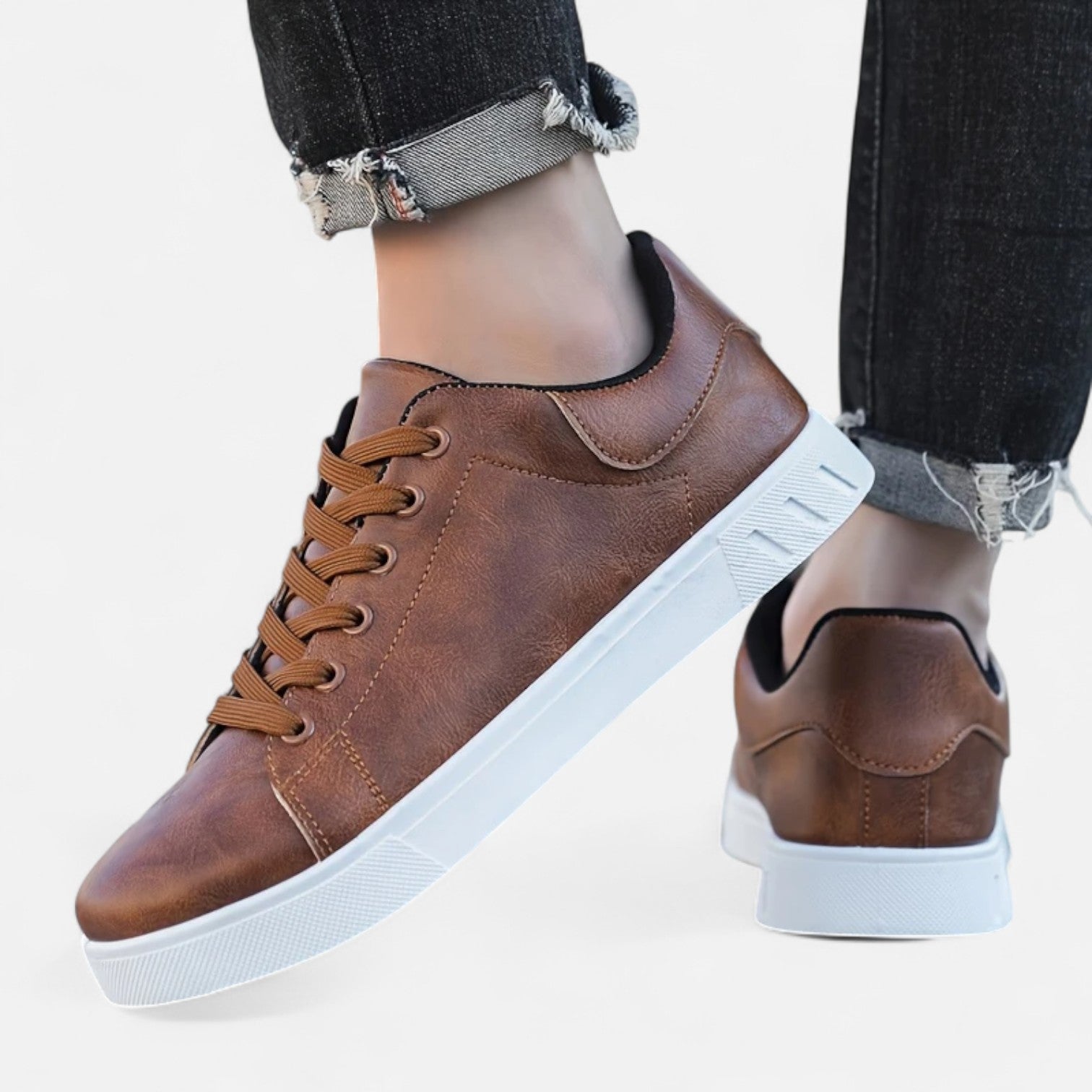 Men’s Business Casual Lace-Up Sneakers | Refined Everyday Style