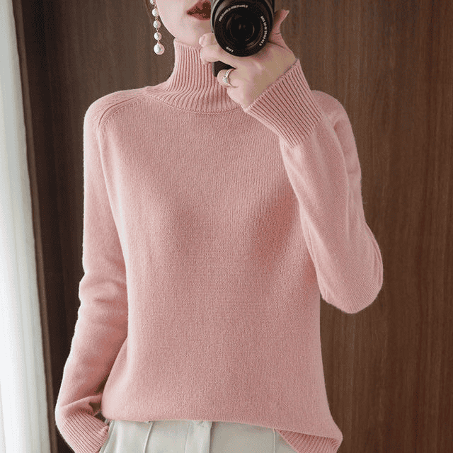 Women’s Roll-Neck Sweater | Relaxed Fit with Classic Design