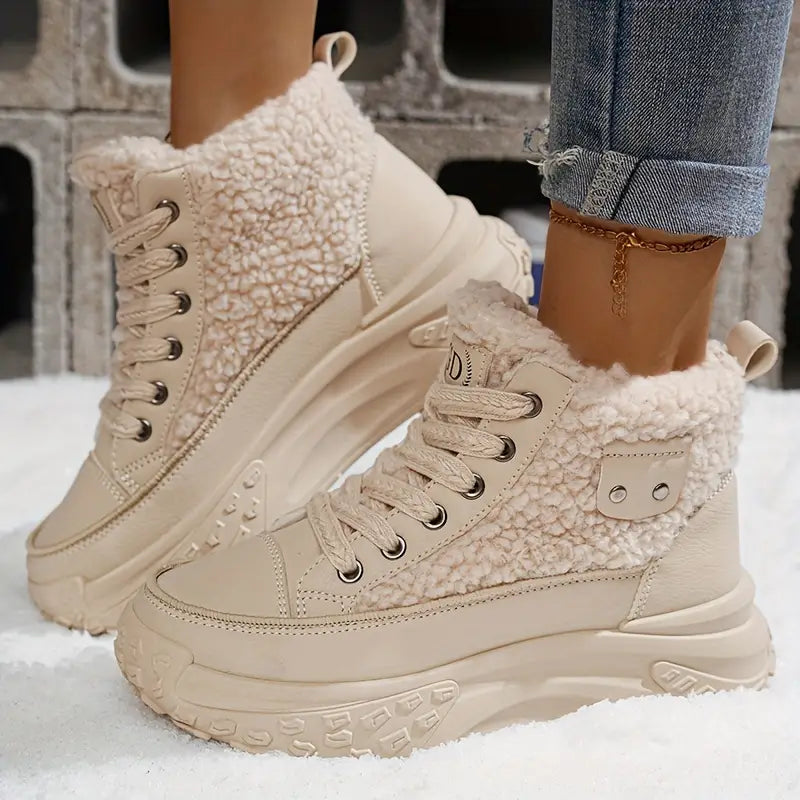 Women’s Ankle Boots | Waterproof Plush Comfort for Cold, Cozy Days
