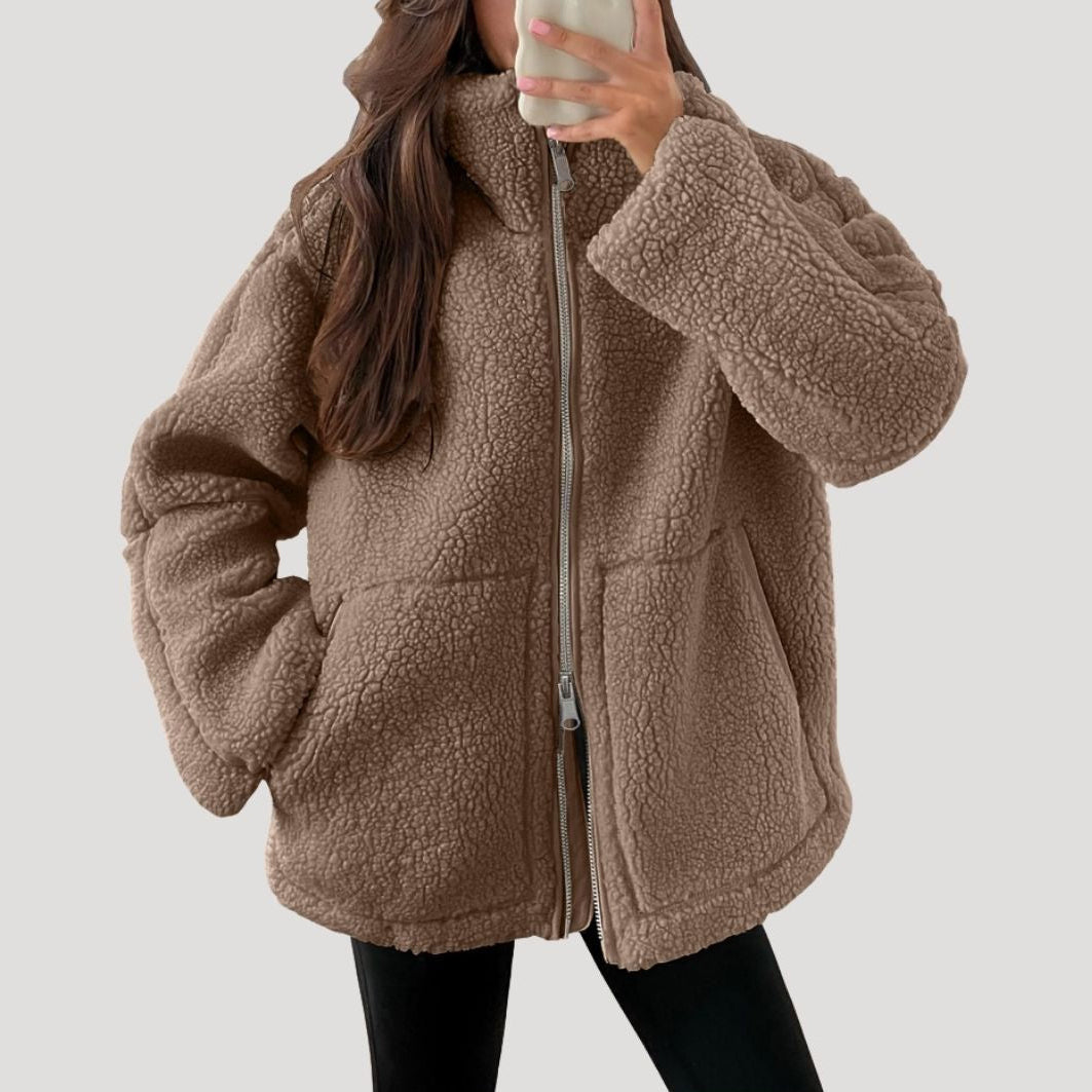Women’s Zip Jacket | Relaxed Fit with Textured Design