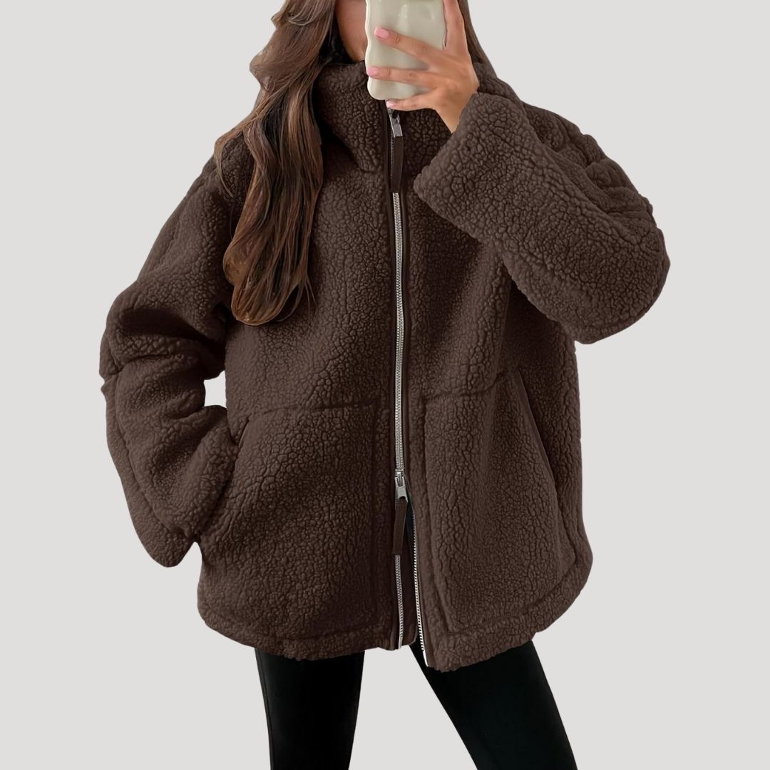 Women’s Zip Jacket | Relaxed Fit with Textured Design