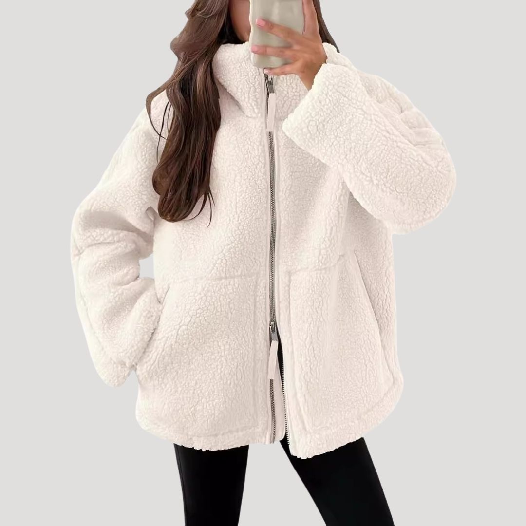 Women’s Zip Jacket | Relaxed Fit with Textured Design