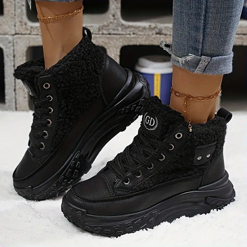 Women’s Ankle Boots | Waterproof Plush Comfort for Cold, Cozy Days