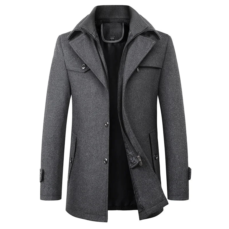 Men’s Hooded Jacket | Water-Resistant Design with Clean Everyday Style