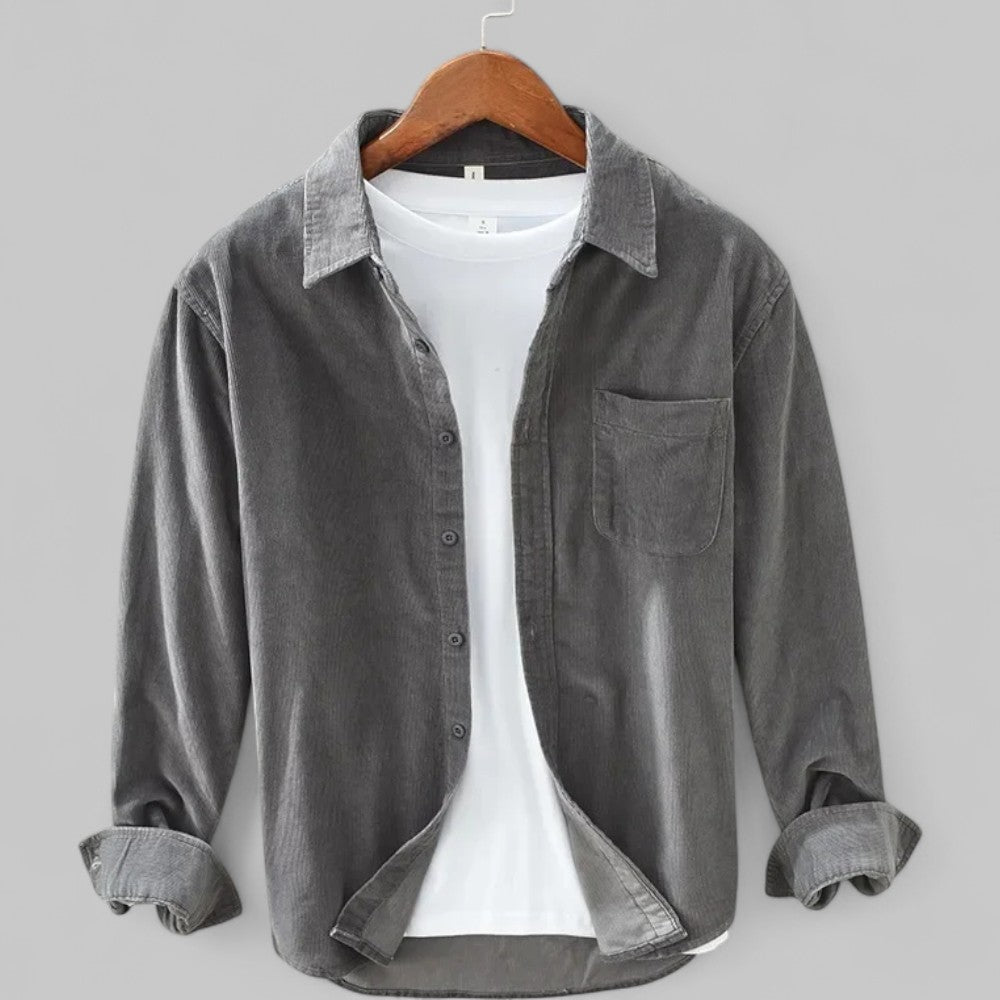 Men’s Casual Shirt | Relaxed Fit with Retro-Inspired Design