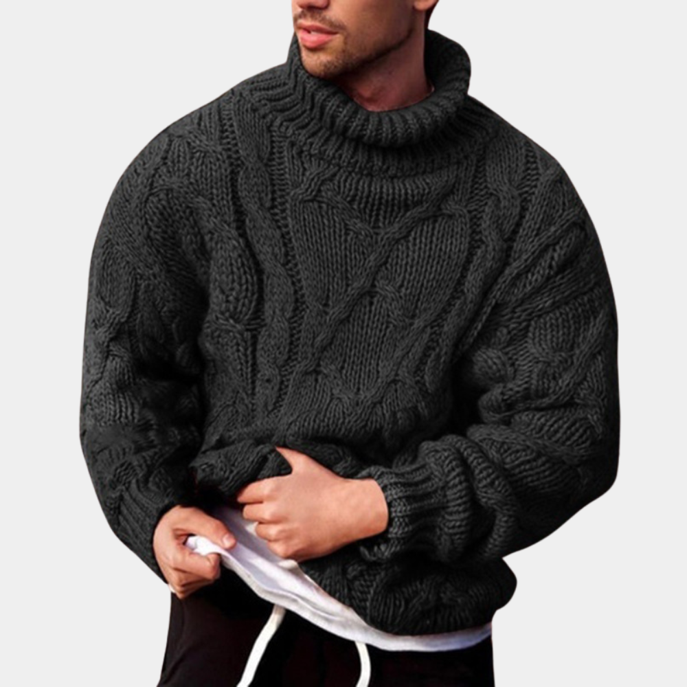 Men’s Turtleneck Sweater | Warm Knit with Classic Everyday Style