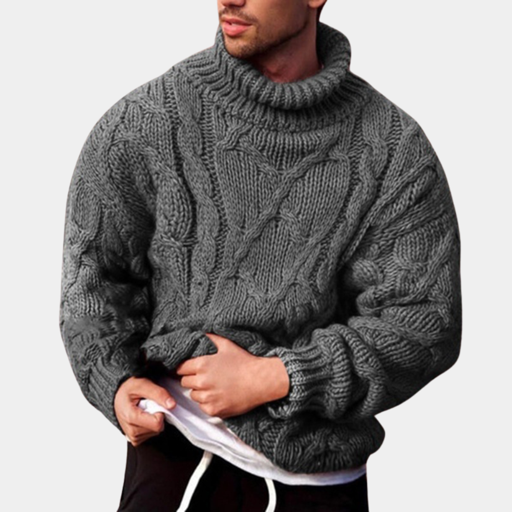 Men’s Turtleneck Sweater | Warm Knit with Classic Everyday Style