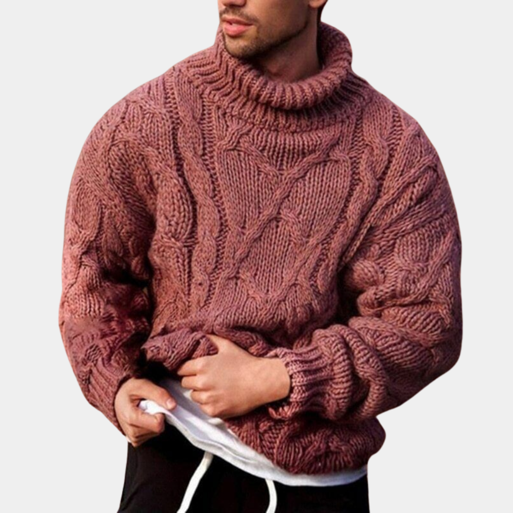 Men’s Turtleneck Sweater | Warm Knit with Classic Everyday Style