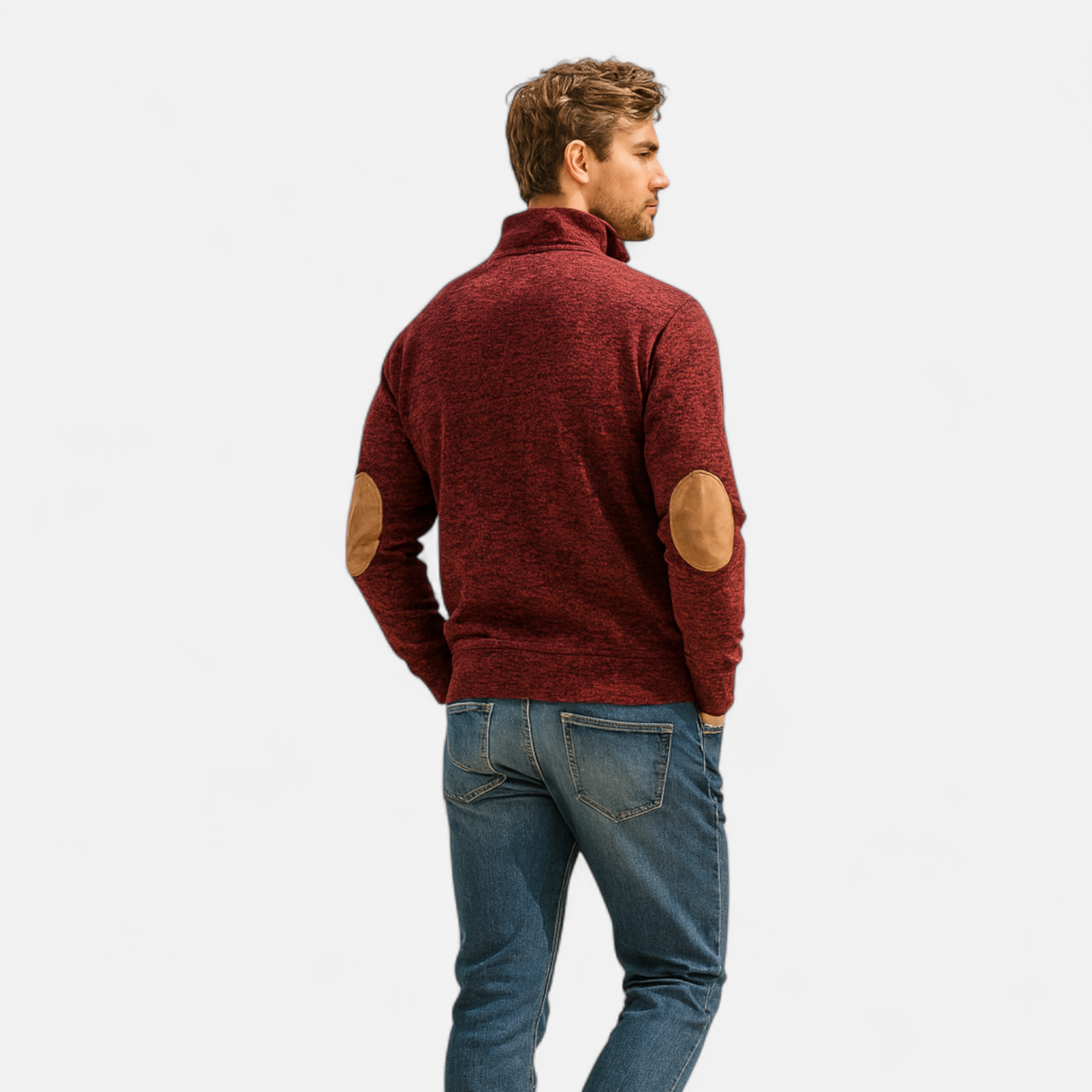 Men’s Stand Collar Knitted Sweater | Refined Warmth for Cooler Seasons