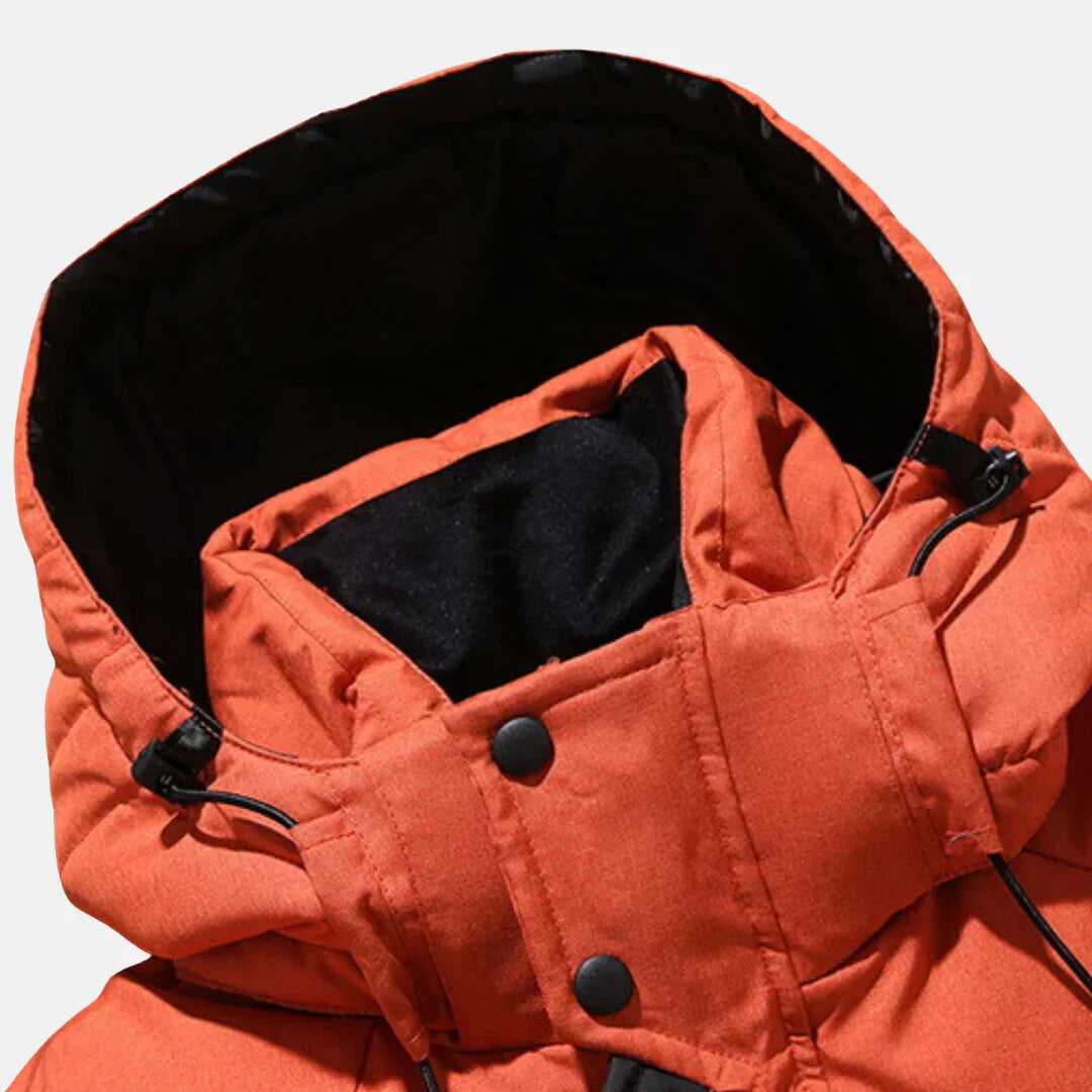 Men’s Long Coat | Water-Resistant and Wind-Resistant Design