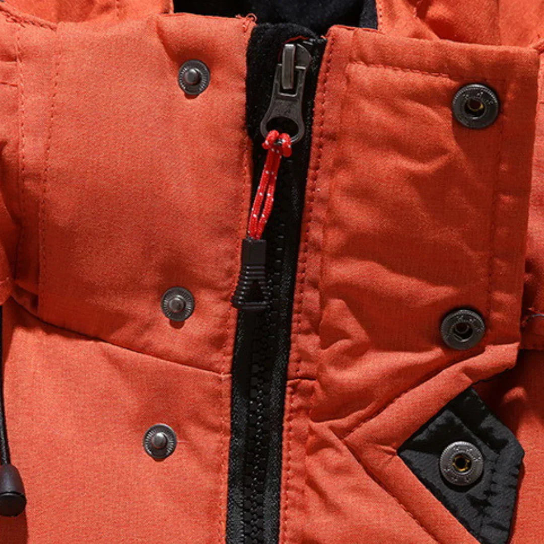 Men’s Long Coat | Water-Resistant and Wind-Resistant Design