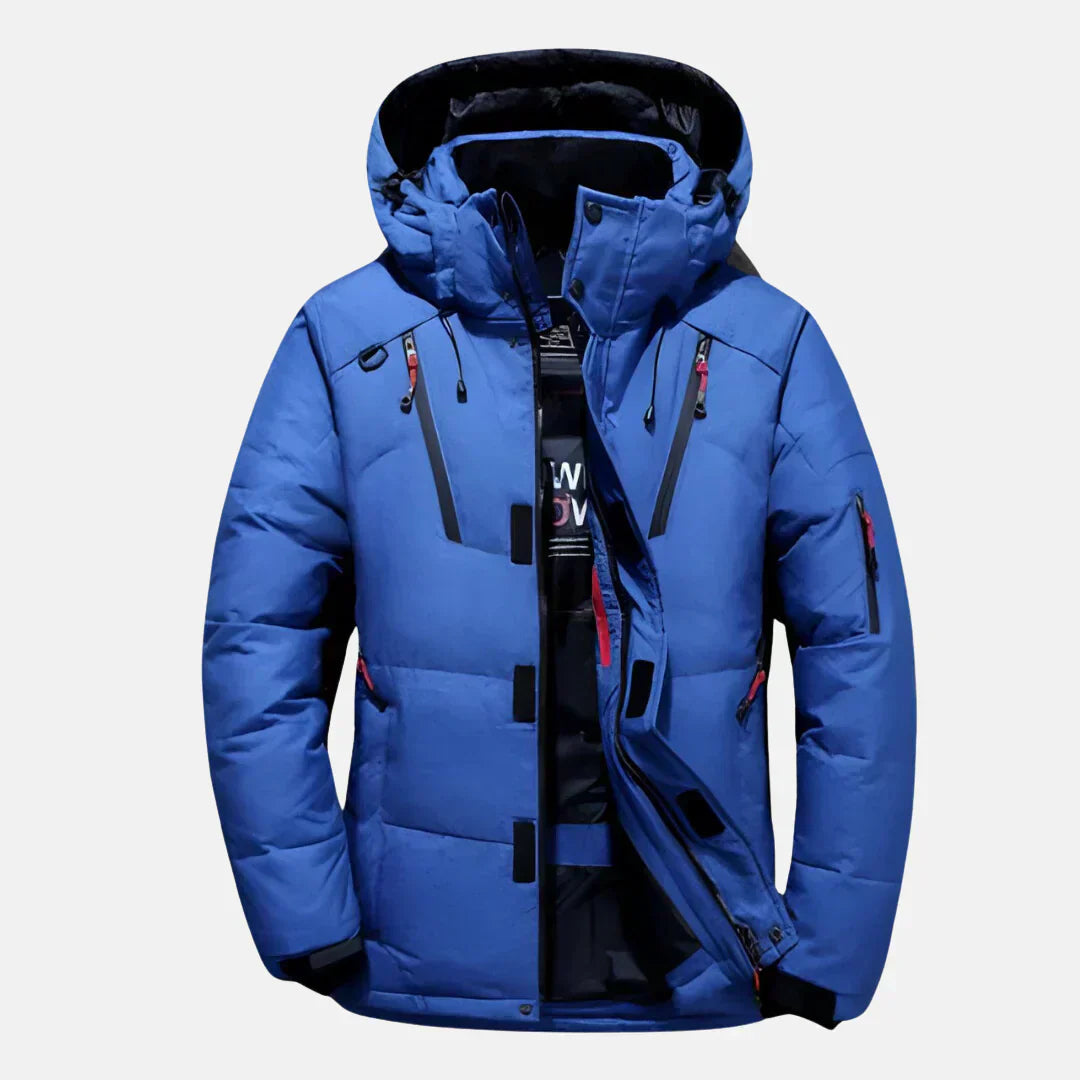 Men’s Long Coat | Water-Resistant and Wind-Resistant Design