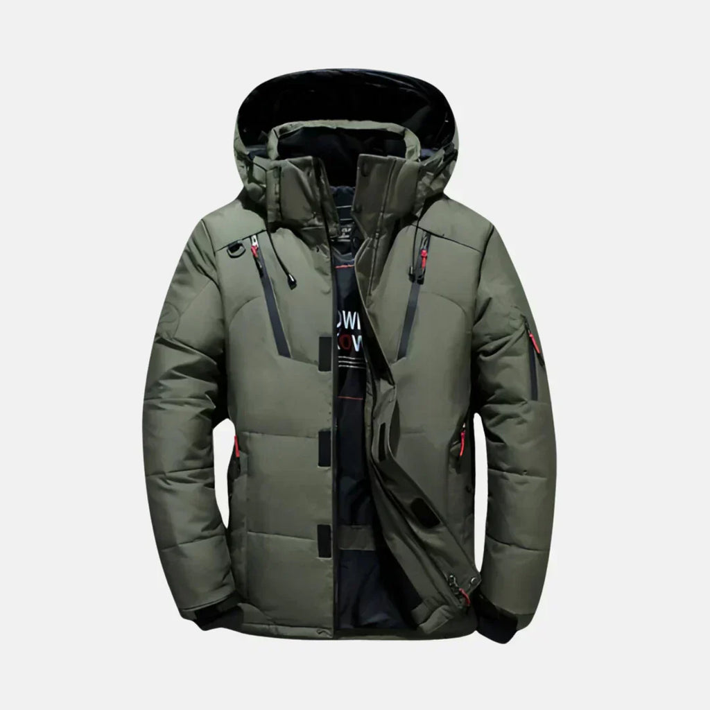 Men’s Long Coat | Water-Resistant and Wind-Resistant Design