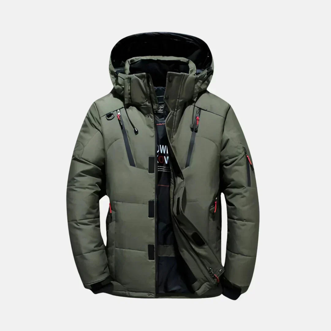 Men’s Long Coat | Water-Resistant and Wind-Resistant Design