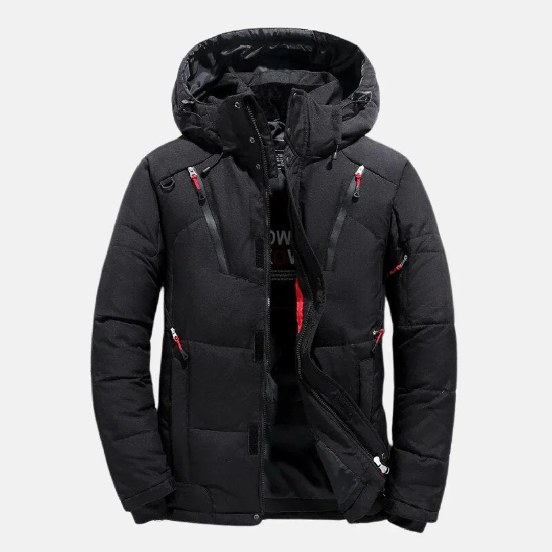 Men’s Long Coat | Water-Resistant and Wind-Resistant Design