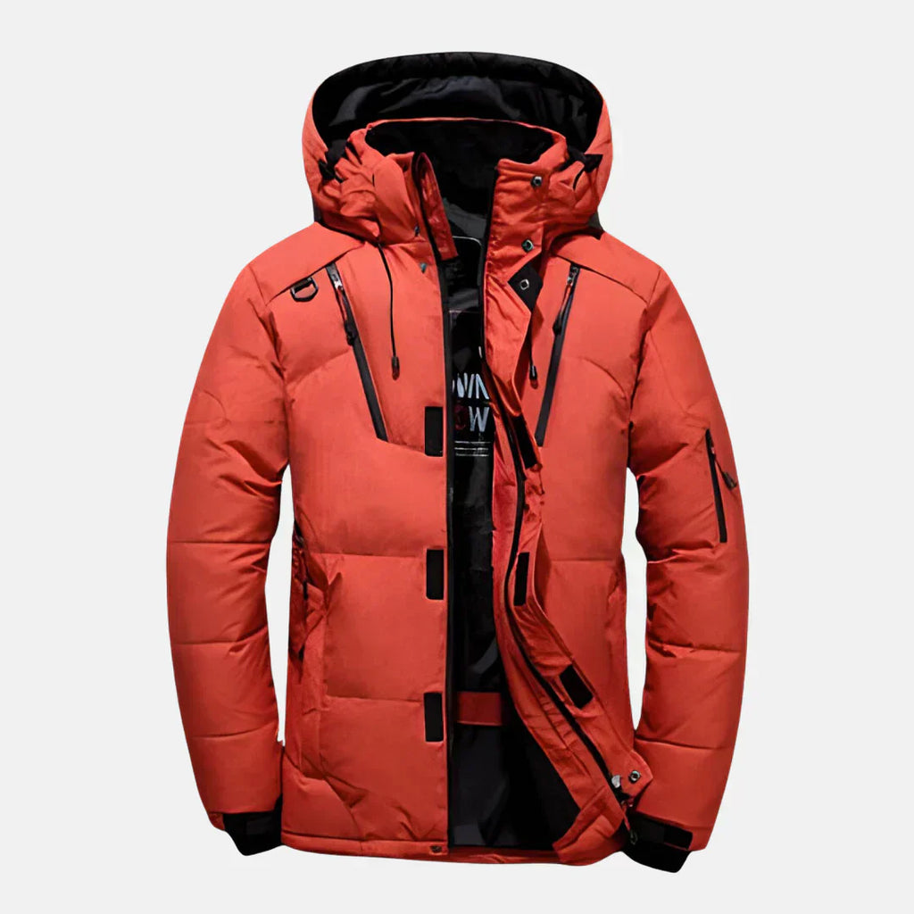 Men’s Long Coat | Water-Resistant and Wind-Resistant Design