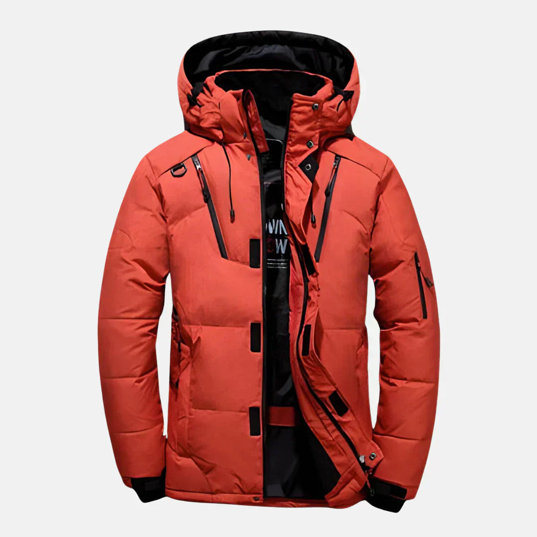Men’s Long Coat | Water-Resistant and Wind-Resistant Design