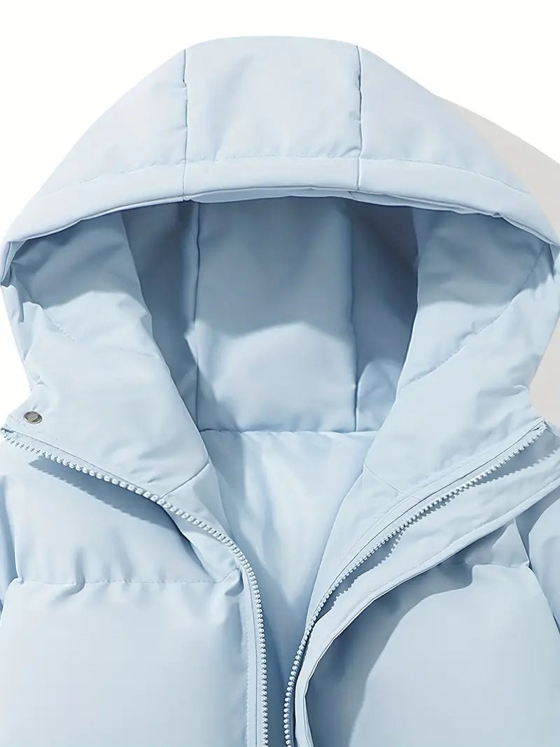 Women’s Padded Coat | Quilted Design with Hood