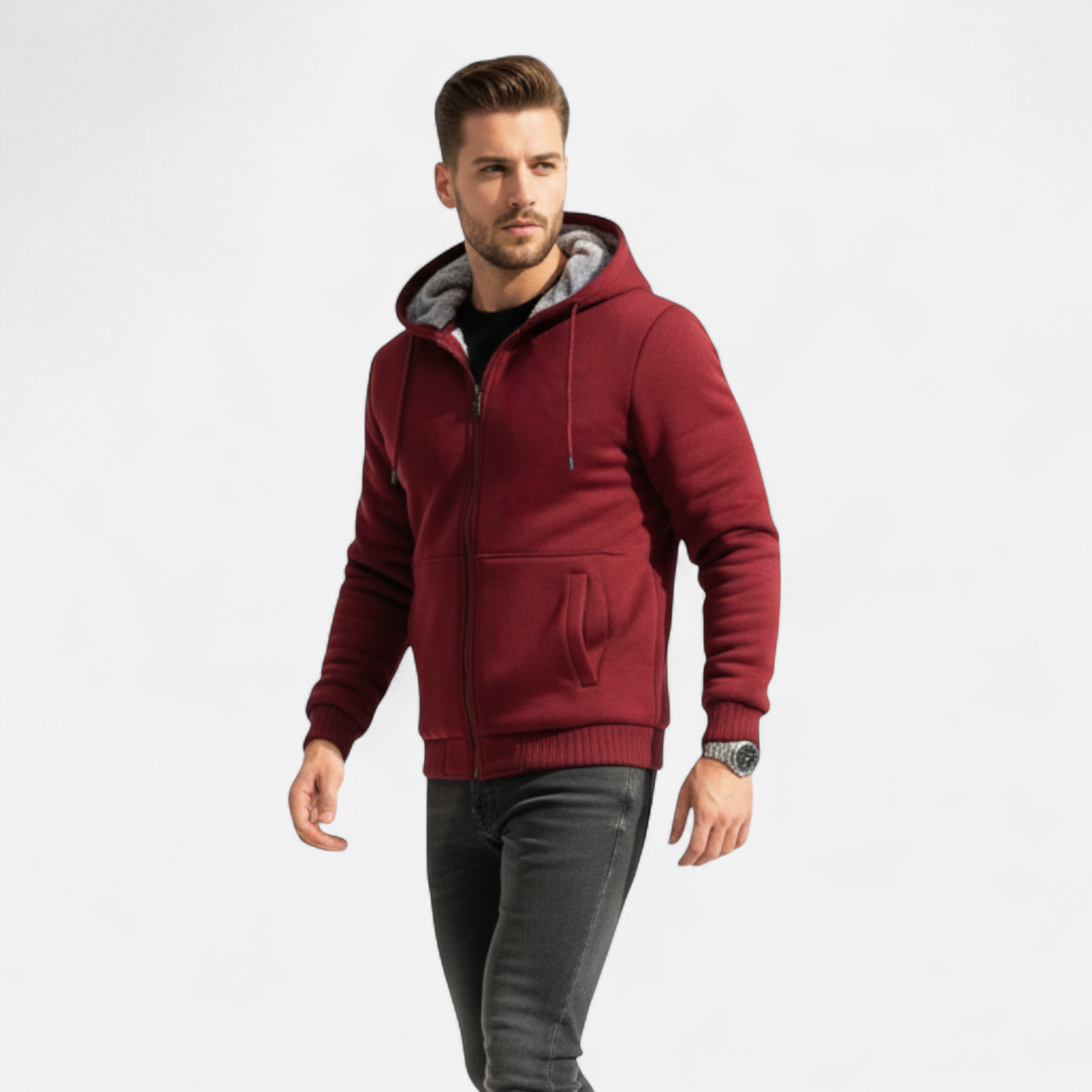 Men’s Hoodie | Relaxed Fit with Structured Design