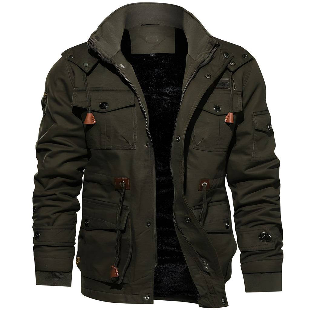 Men’s Outdoor Jacket | Tactical Design with Multiple Pockets