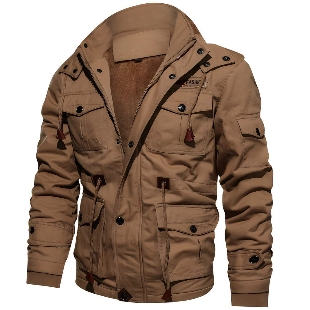 Men’s Outdoor Jacket | Tactical Design with Multiple Pockets