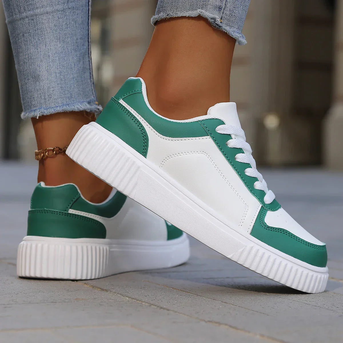 Women’s Cushioned Casual Sneakers | Lightweight Comfort with Everyday Grip