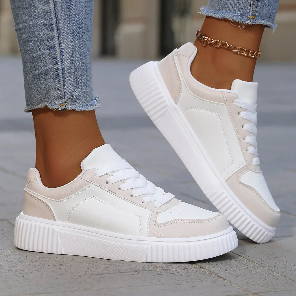 Women’s Cushioned Casual Sneakers | Lightweight Comfort with Everyday Grip