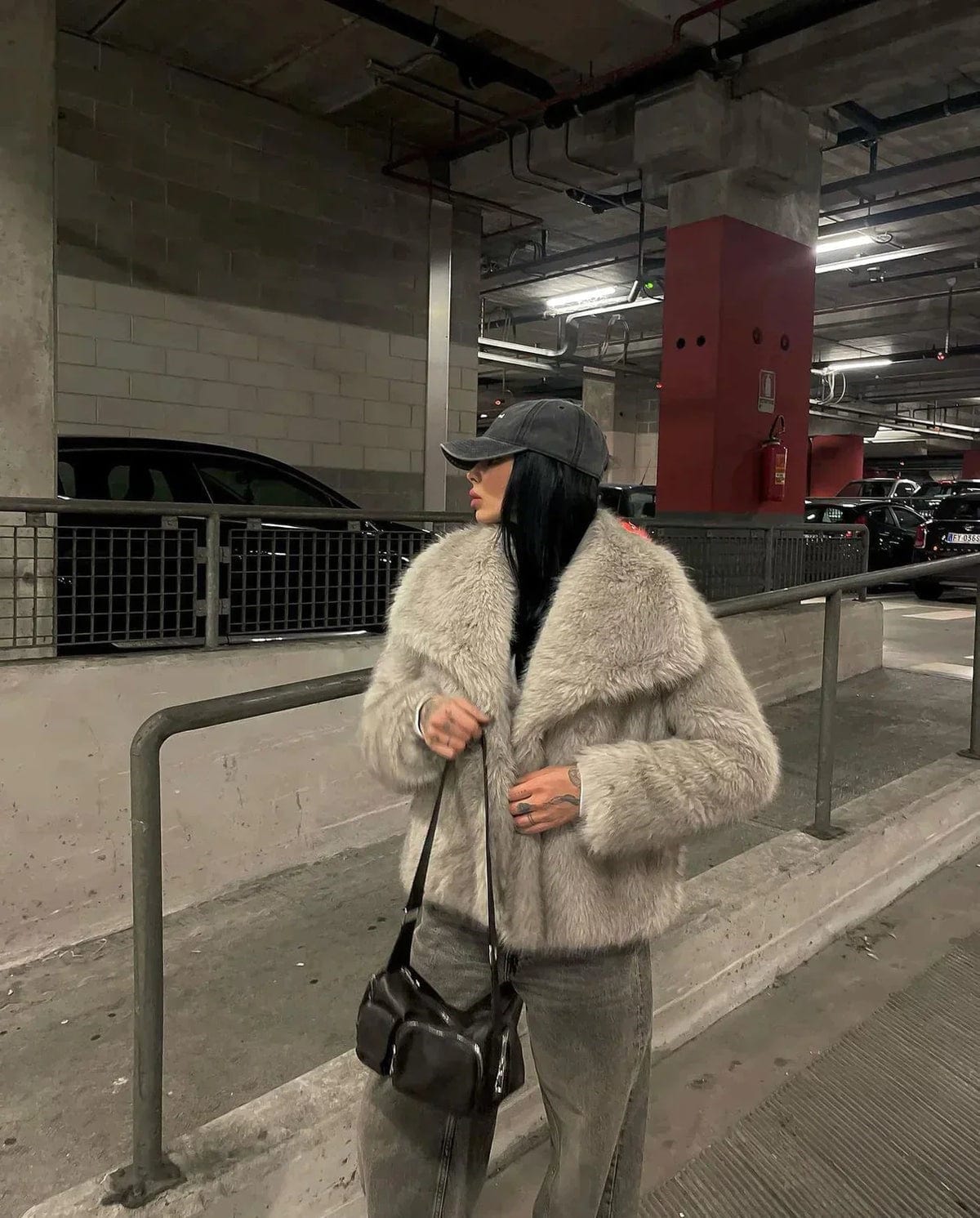 Women’s Longline Coat | Relaxed Fit with Textured Design
