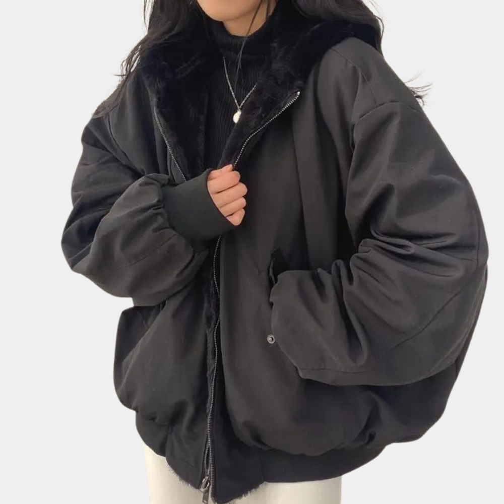 Women’s Winter Jacket | Short Hooded Design