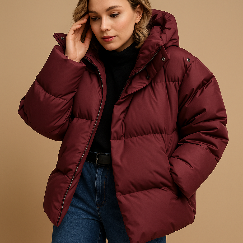 Women’s Padded Winter Jacket | Hooded Design for Everyday Wear