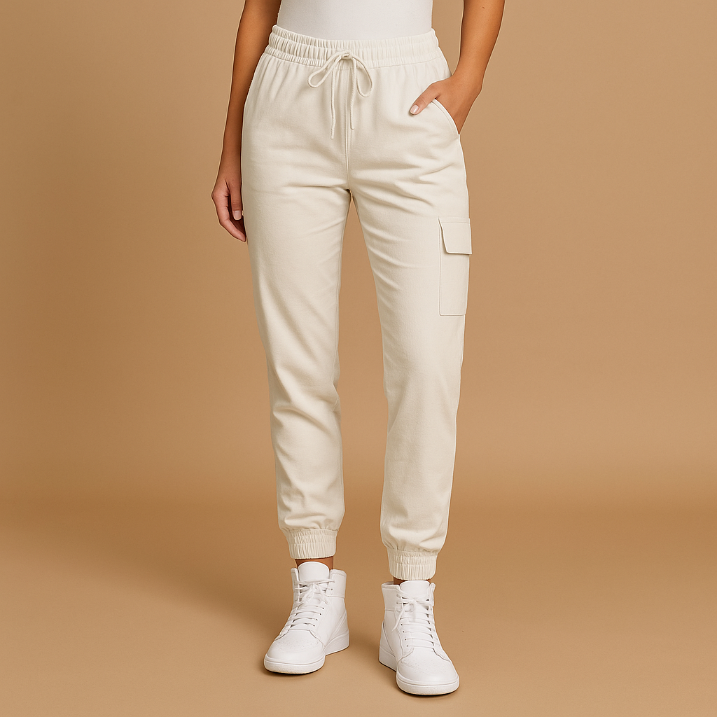 Women’s Cargo Trousers | High-Waisted Slim-Fit Design