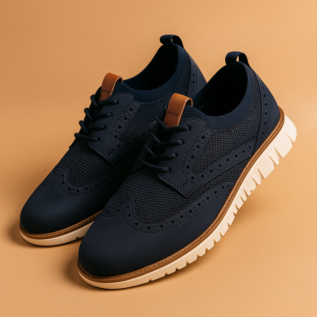Men’s Breathable Brogue Dress Shoes – Classic Style with Modern Comfort
