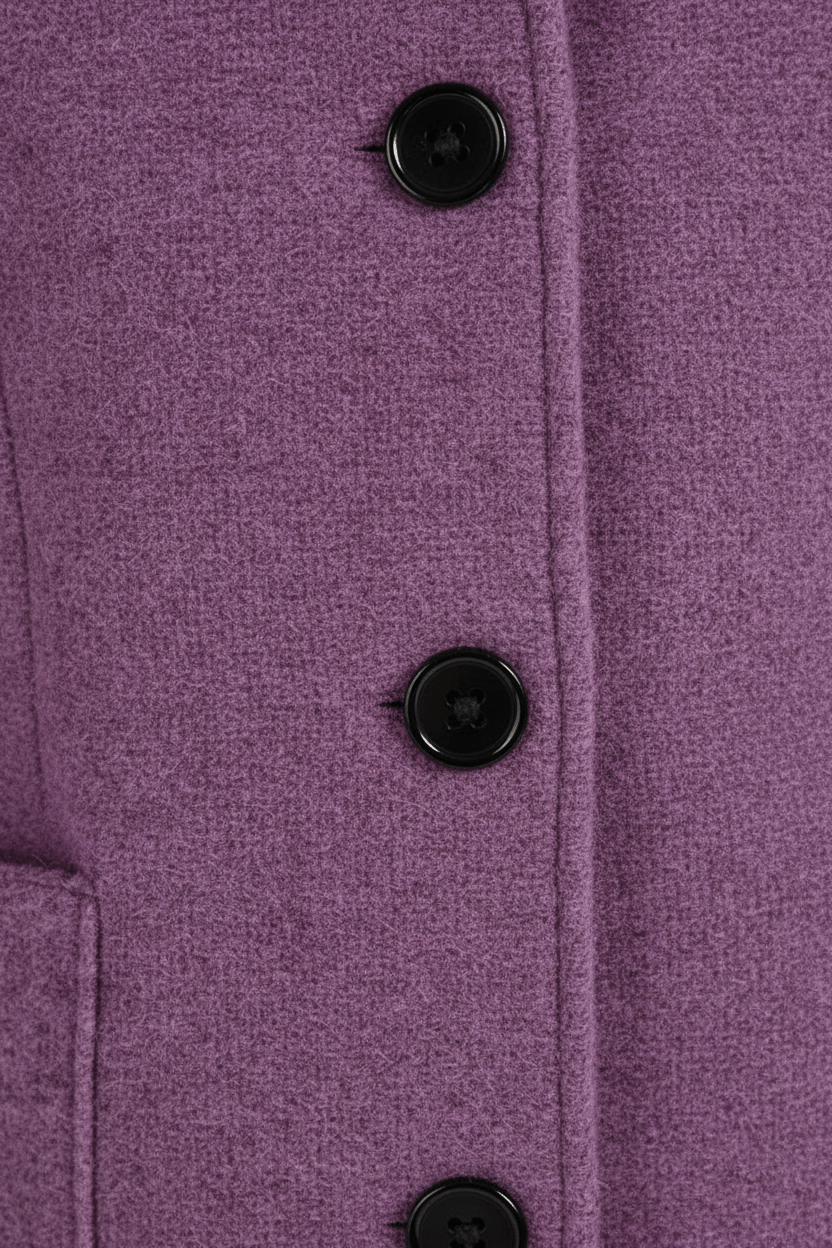 Women’s Long Coat | Stand-Collar Design with Tailored Fit