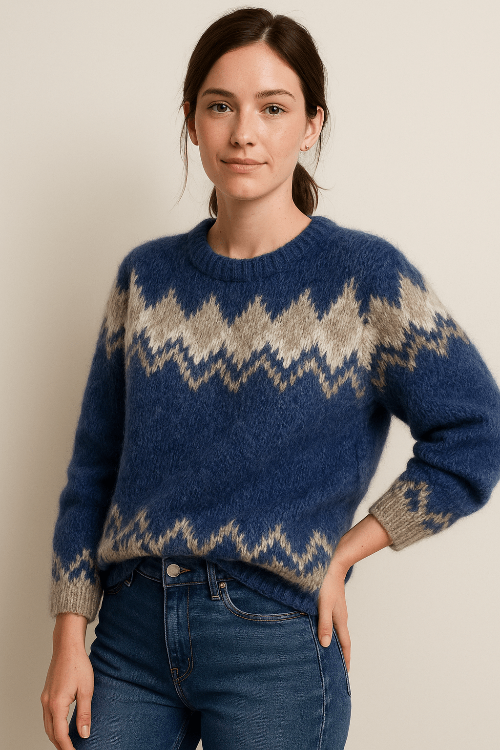 Women’s Round Neck Sweater | Elegant Knit with Timeless Style