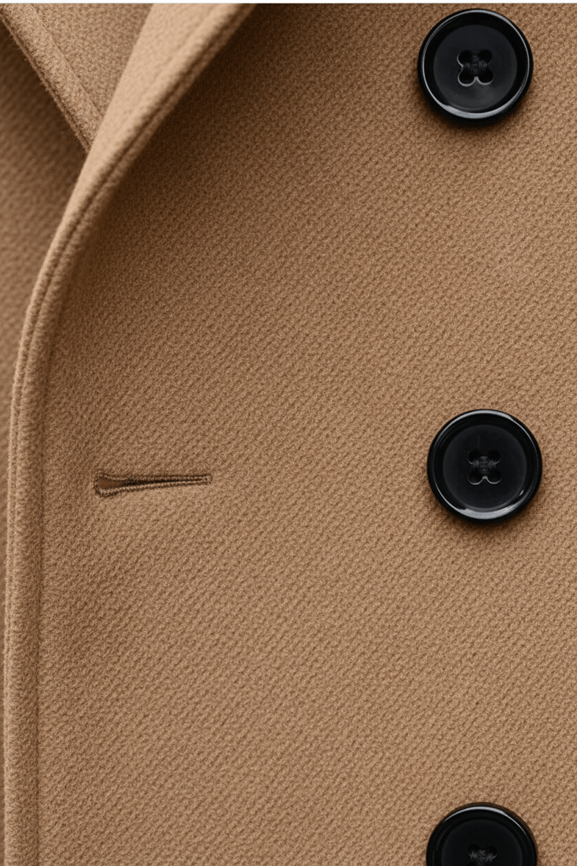Men’s Trench Coat | Double-Breasted Design with Tailored Fit