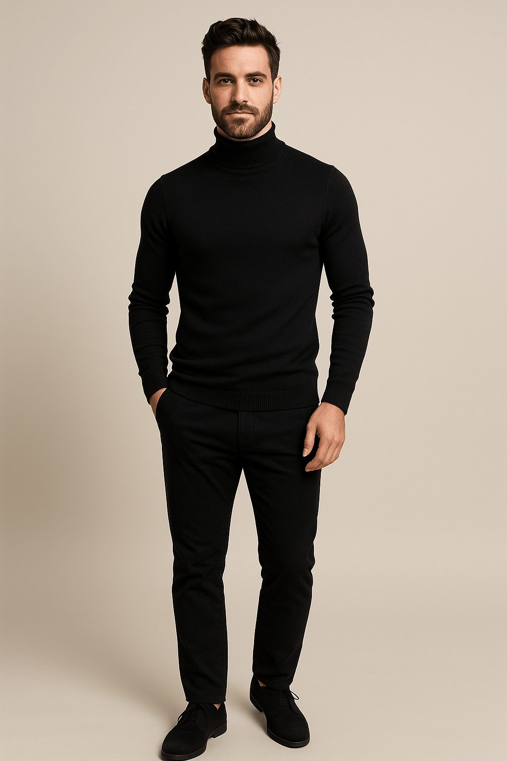 Men’s Turtleneck Sweater | Slim Fit with Classic Design