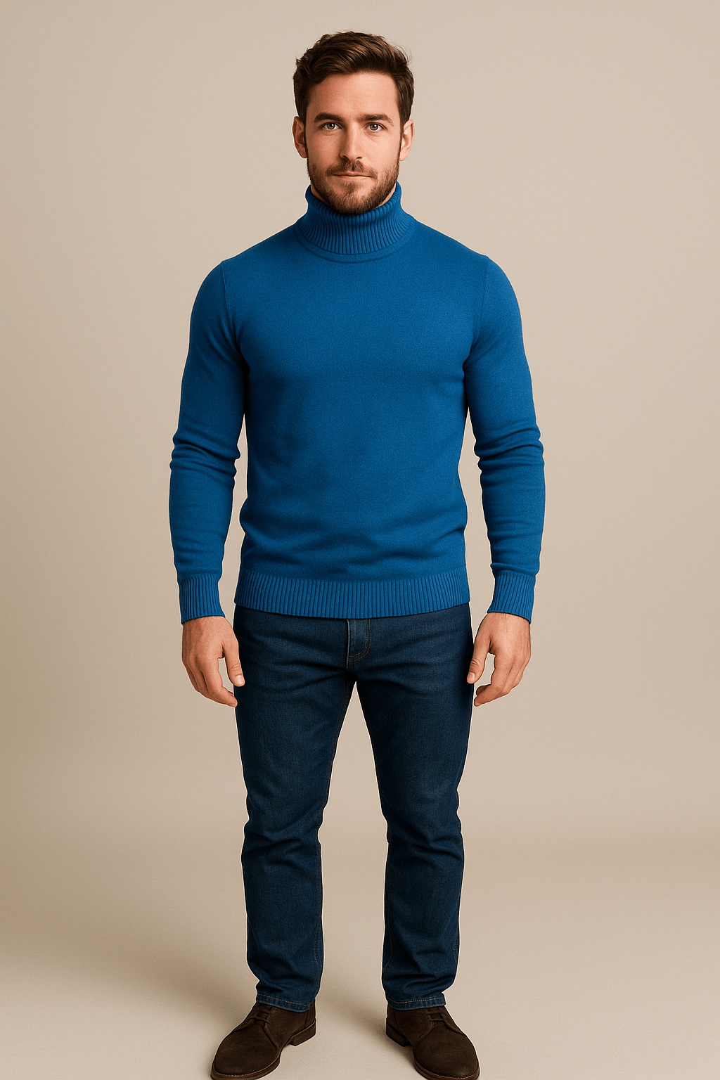 Men’s Turtleneck Sweater | Slim Fit with Classic Design
