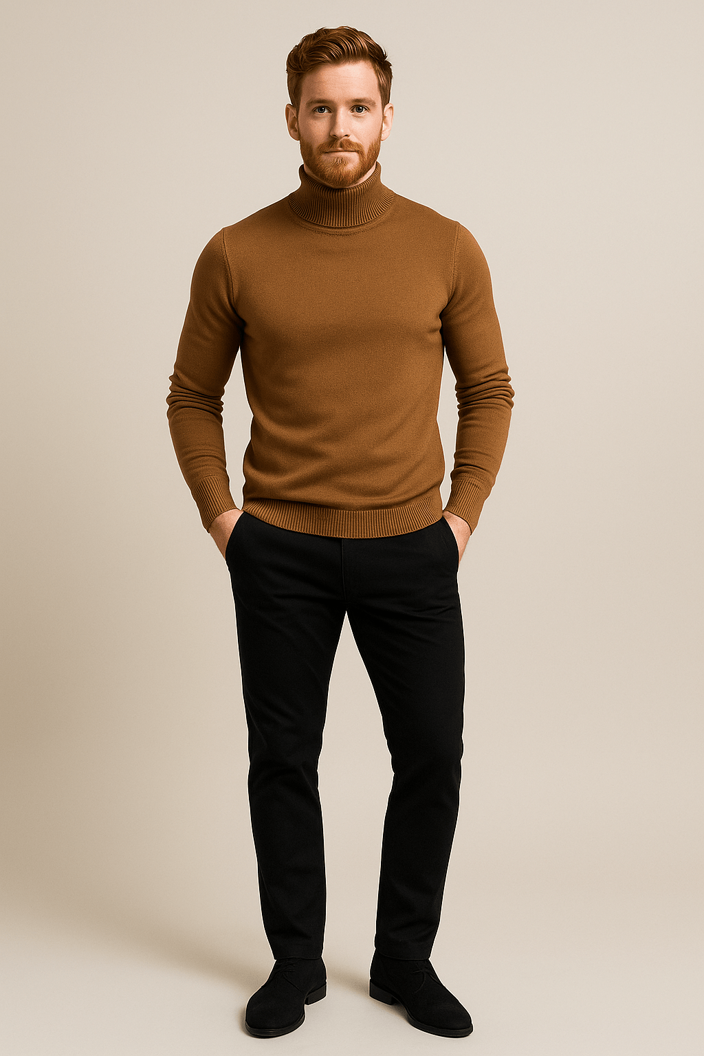 Men’s Turtleneck Sweater | Slim Fit with Classic Design