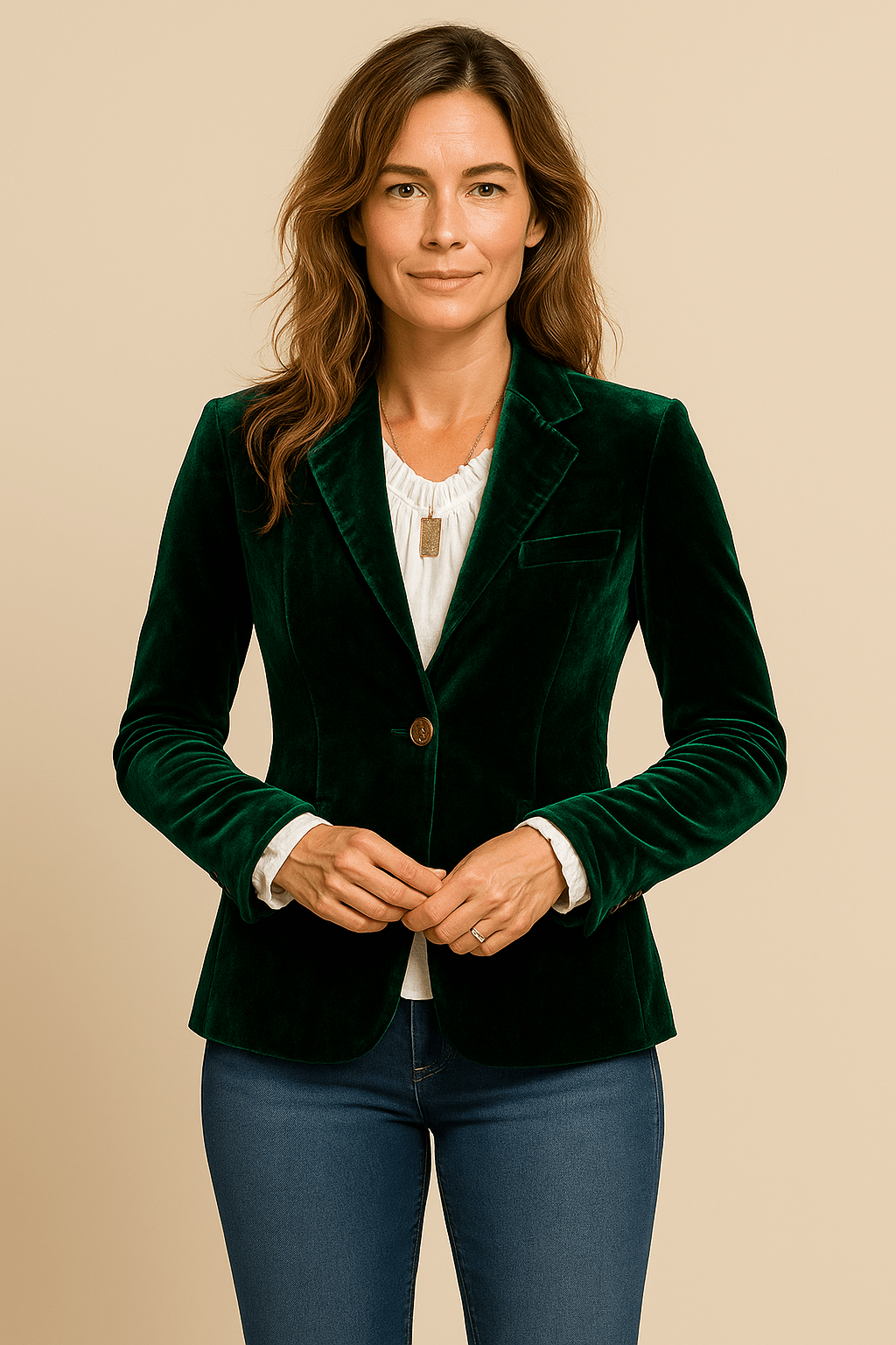 Women’s Blazer | Slim-Fit Design with Retro Lapel