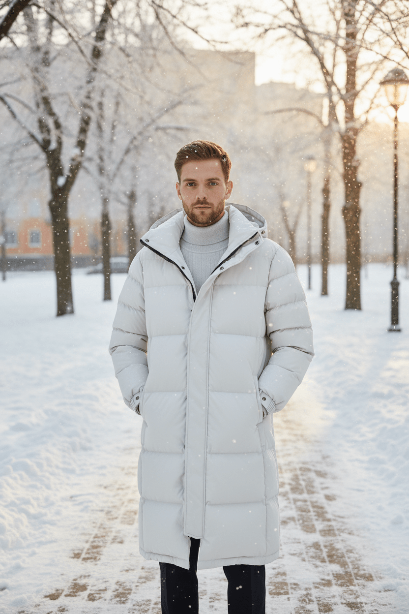 Men’s Hooded Trench Coat | Insulated Design for Winter Wear