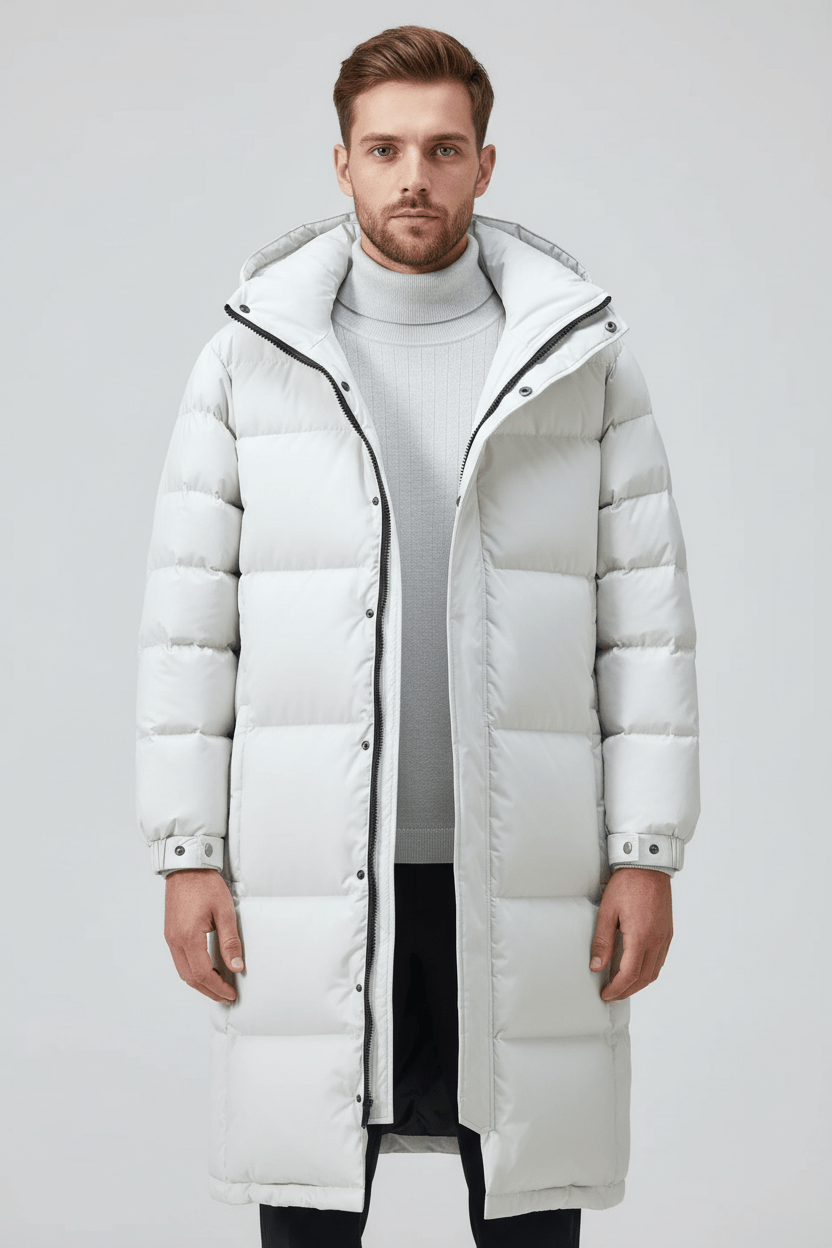 Men’s Hooded Trench Coat | Insulated Design for Winter Wear
