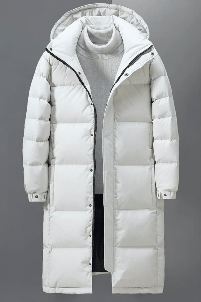 Men’s Hooded Trench Coat | Insulated Design for Winter Wear