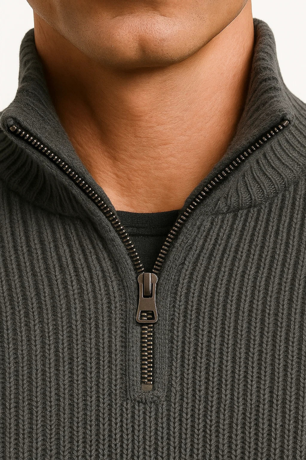 Men’s Half-Zip Sweater | Timeless Design with Clean Finish