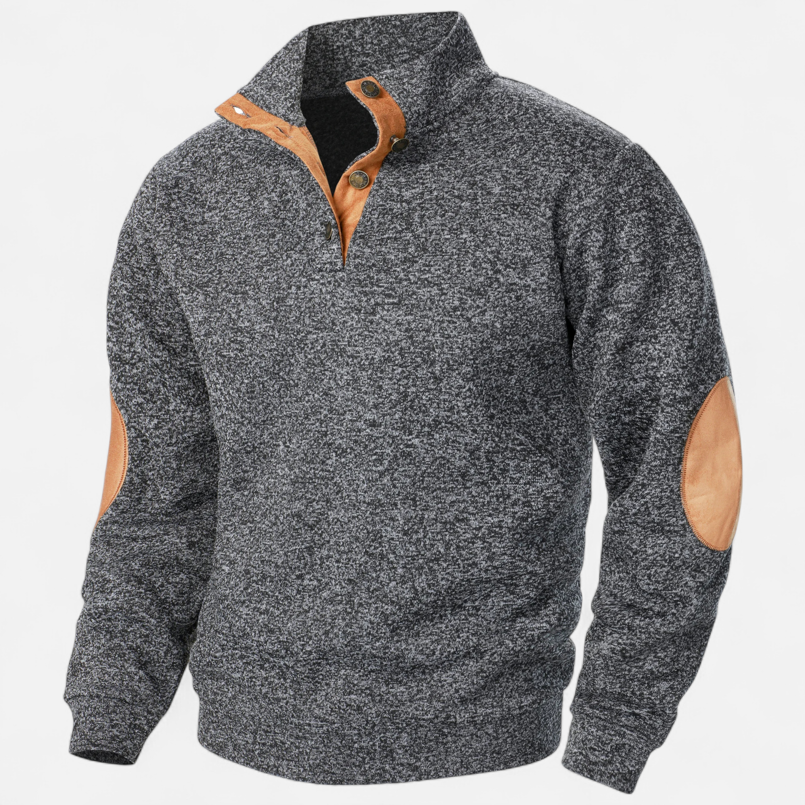 Men’s Stand Collar Knitted Sweater | Refined Warmth for Cooler Seasons