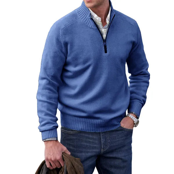 Men’s Half-Zip Knit Sweater | Modern Everyday Style